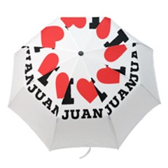 I Love Juan Folding Umbrellas by ilovewhateva