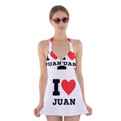 I Love Juan Halter Dress Swimsuit  by ilovewhateva