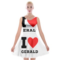 I Love Gerald Velvet Skater Dress by ilovewhateva