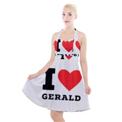 I Love Gerald Halter Party Swing Dress  by ilovewhateva