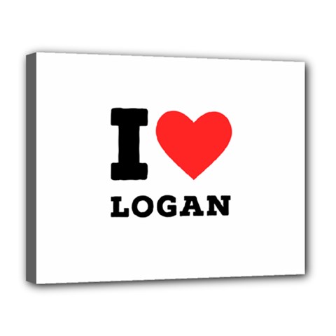 I Love Logan Canvas 14  X 11  (stretched) by ilovewhateva