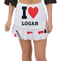 I Love Logan Fishtail Mini Chiffon Skirt by ilovewhateva
