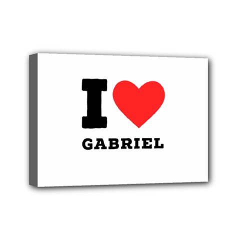 I Love Gabriel Mini Canvas 7  X 5  (stretched) by ilovewhateva