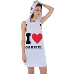 I Love Gabriel Racer Back Hoodie Dress by ilovewhateva