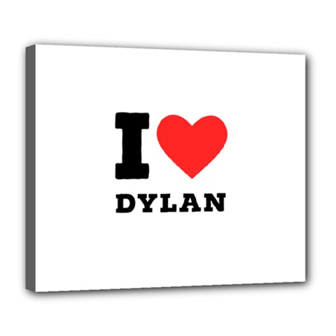 I Love Dylan  Deluxe Canvas 24  X 20  (stretched) by ilovewhateva