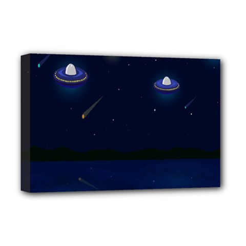 Alien Navi Deluxe Canvas 18  X 12  (stretched) by nateshop
