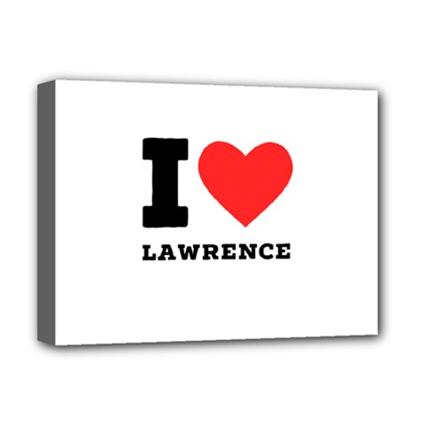 I Love Lawrence Deluxe Canvas 16  X 12  (stretched)  by ilovewhateva