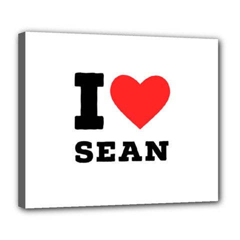 I Love Sean Deluxe Canvas 24  X 20  (stretched) by ilovewhateva