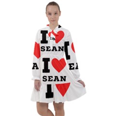 I Love Sean All Frills Chiffon Dress by ilovewhateva