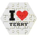 I love terry  Wooden Puzzle Hexagon View1