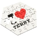 I love terry  Wooden Puzzle Hexagon View3