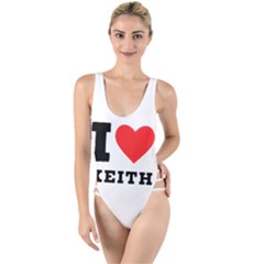 I Love Keith High Leg Strappy Swimsuit by ilovewhateva