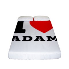 I Love Adam  Fitted Sheet (full/ Double Size) by ilovewhateva