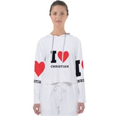 I Love Christian Women s Slouchy Sweat by ilovewhateva