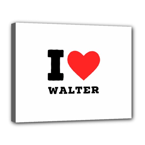 I Love Walter Canvas 14  X 11  (stretched) by ilovewhateva