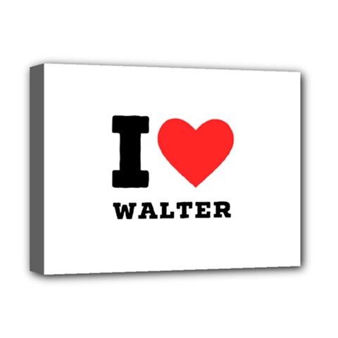 I Love Walter Deluxe Canvas 16  X 12  (stretched)  by ilovewhateva