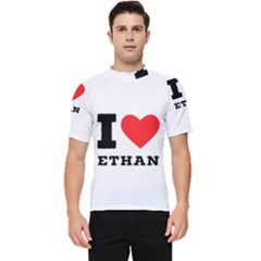 I Love Ethan Men s Short Sleeve Rash Guard by ilovewhateva