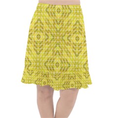 Tile Fishtail Chiffon Skirt by nateshop