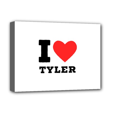 I Love Tyler Deluxe Canvas 16  X 12  (stretched)  by ilovewhateva