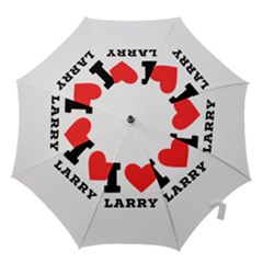 I Love Larry Hook Handle Umbrellas (large) by ilovewhateva