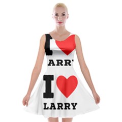 I Love Larry Velvet Skater Dress by ilovewhateva