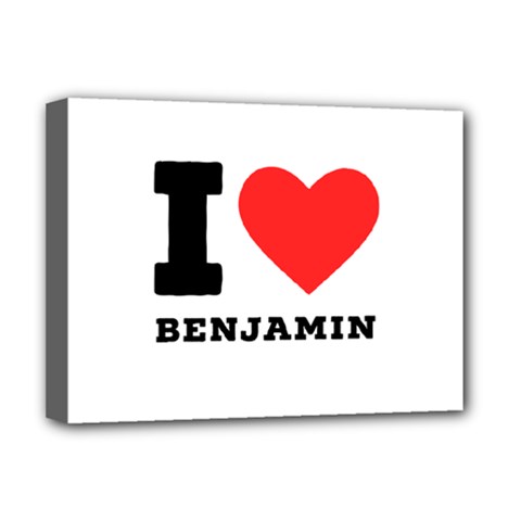 I Love Benjamin Deluxe Canvas 16  X 12  (stretched)  by ilovewhateva
