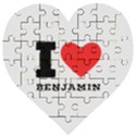 I love benjamin Wooden Puzzle Heart View1