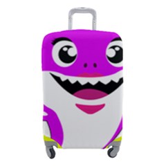 Purple Shark Fish Luggage Cover (small) by Semog4