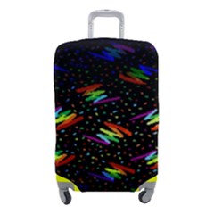 Rainbows Pixel Pattern Luggage Cover (small) by Semog4