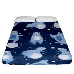 Bear Pattern Patterns Planet Animals Fitted Sheet (king Size) by Semog4