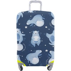 Bear Pattern Patterns Planet Animals Luggage Cover (large) by Semog4