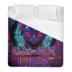Gamer Life Duvet Cover (full/ Double Size) by minxprints
