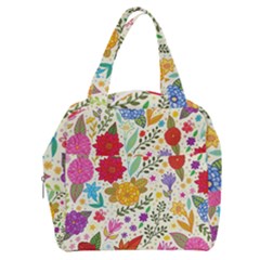 Colorful Flowers Pattern Abstract Patterns Floral Patterns Boxy Hand Bag by Semog4