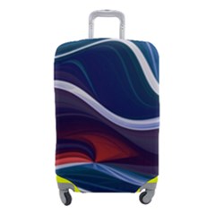 Wave Of Abstract Colors Luggage Cover (small) by Semog4