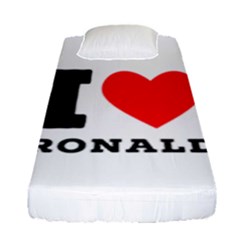I Love Ronald Fitted Sheet (single Size) by ilovewhateva