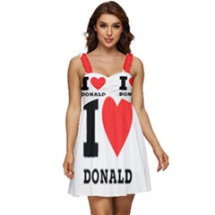 I Love Donald Ruffle Strap Babydoll Chiffon Dress by ilovewhateva