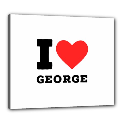 I Love George Canvas 24  X 20  (stretched) by ilovewhateva