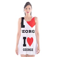 I Love George Scoop Neck Skater Dress by ilovewhateva