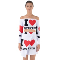 I Love Steven Off Shoulder Top With Skirt Set by ilovewhateva