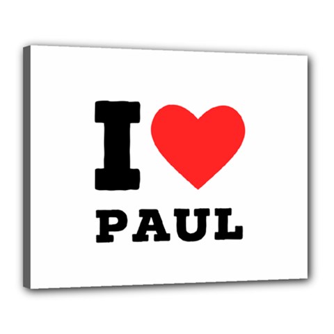 I Love Paul Canvas 20  X 16  (stretched) by ilovewhateva