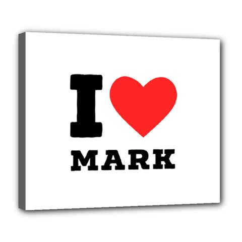I Love Mark Deluxe Canvas 24  X 20  (stretched) by ilovewhateva