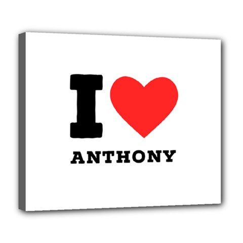 I Love Anthony  Deluxe Canvas 24  X 20  (stretched) by ilovewhateva