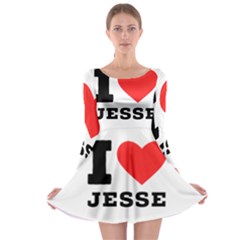 I Love Jesse Long Sleeve Skater Dress by ilovewhateva
