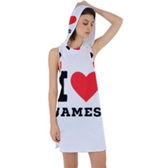 I Love James Racer Back Hoodie Dress by ilovewhateva