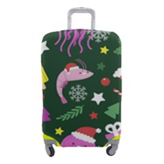 Colorful Funny Christmas Pattern Luggage Cover (small) by Semog4