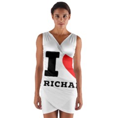 I Love Richard Wrap Front Bodycon Dress by ilovewhateva