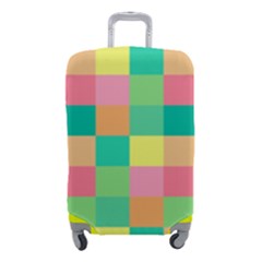 Checkerboard-pastel-squares- Luggage Cover (small) by Semog4
