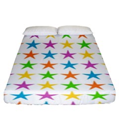 Star-pattern-design-decoration Fitted Sheet (king Size) by Semog4