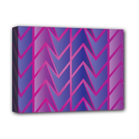 Geometric-background-abstract Deluxe Canvas 16  X 12  (stretched)  by Semog4