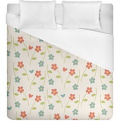 Floral-pattern-wallpaper-retro Duvet Cover (king Size) by Semog4